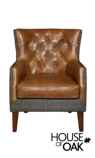 Stanford Chair in Moreland Harris Tweed