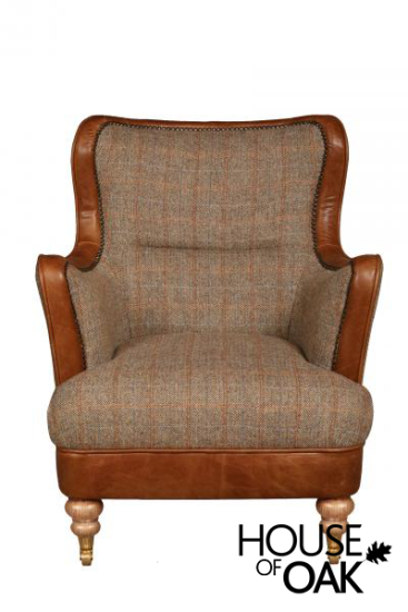 Ellis Chair in Hunting Lodge Harris Tweed