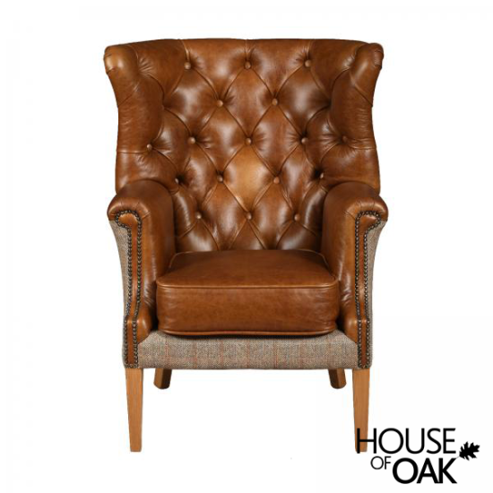 Winchester Chair in Hunting Lodge Harris Tweed