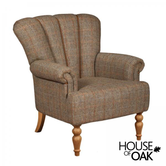 Lily Chair Petite Size in Hunting Lodge Harris Tweed