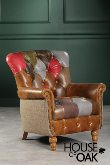 Alderley Leather Patchwork (Inner cover) Chair
