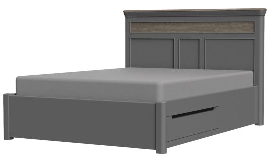 Cumbria Slate 5FT King Size Bed with Drawers