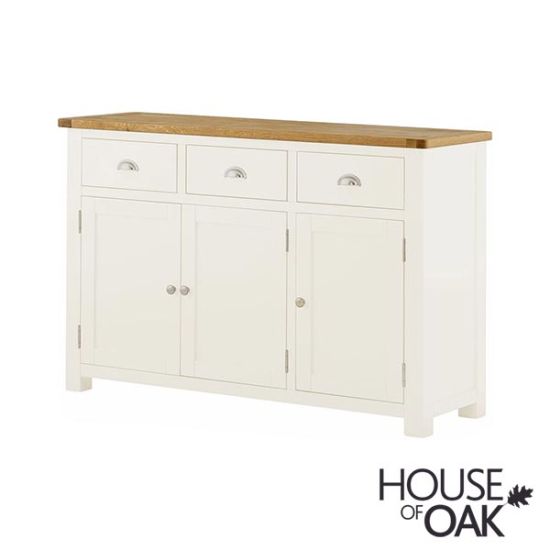 Portman Painted 3 Door 3 Drawer Sideboard in White