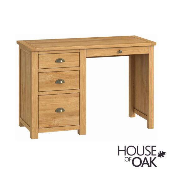 Portman Office Single Pedestal Desk in Oak