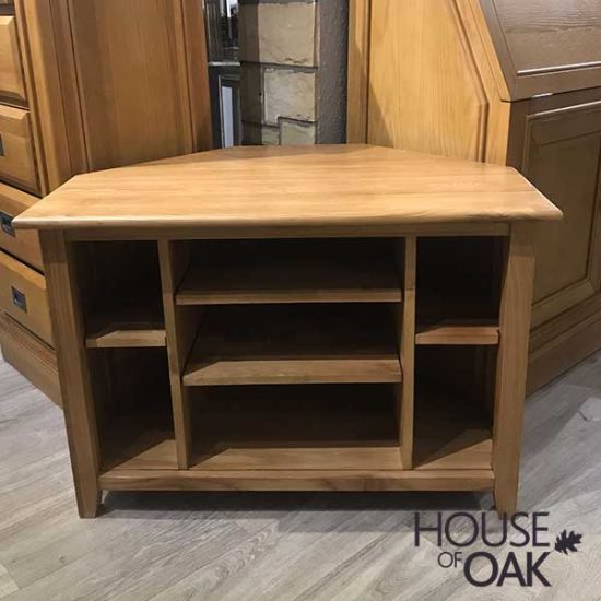 Provence Solid Oak Corner TV Cabinet