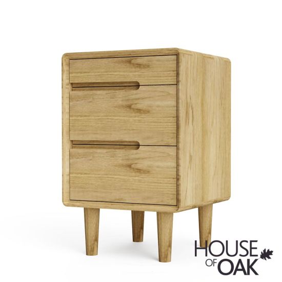 Scandic Solid Oak Bedside Cabinet