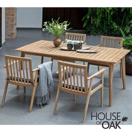 Stroud Garden Dining Table Set with 4 Chairs