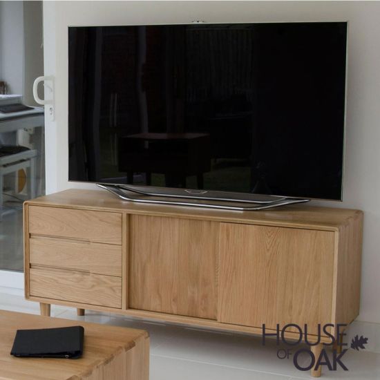 Scandic Solid Oak Wide Unit