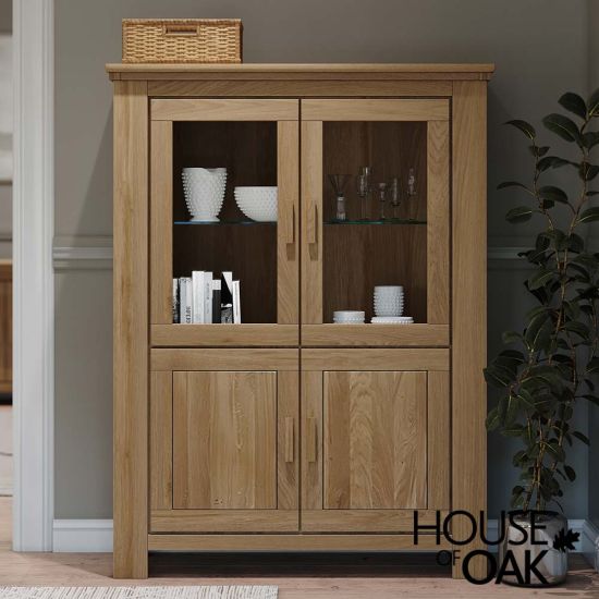Devon Oak Display Cabinet