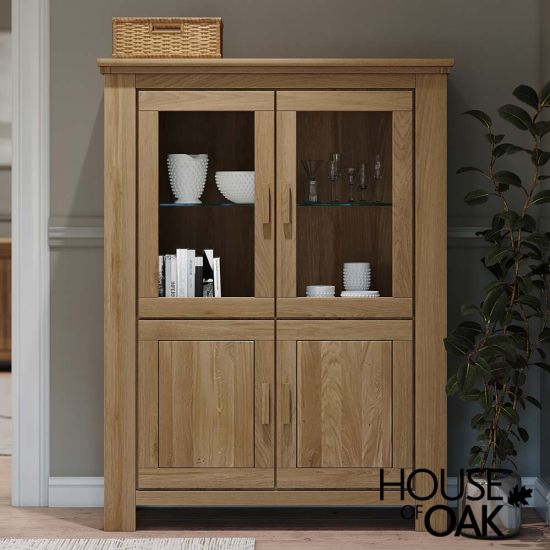 Schio Oak Display Cabinet