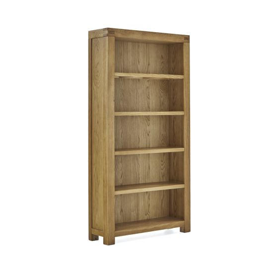 Oak Bookcases Solid Wood Bookshelves, Dark Brown Bookcase Uk
