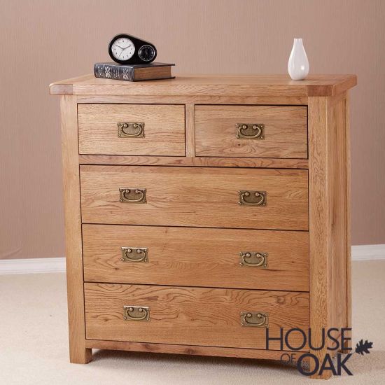 Windsor Oak 2 Over 3 Chest Of Drawers