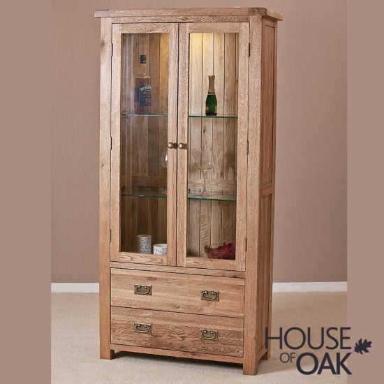 Windsor Oak Glass Display Cabinet