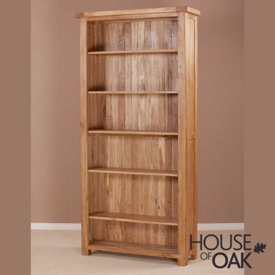 Windsor Oak Tall Wide Bookcase
