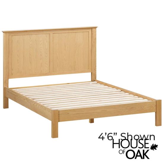 Somerset Oak 4FT 6'' Double Panel Bed