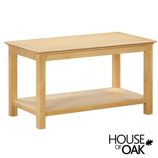 Somerset Oak Coffee Table With Shelf