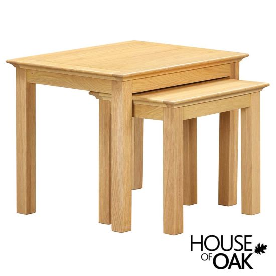 Somerset Oak Nest of 2 Tables