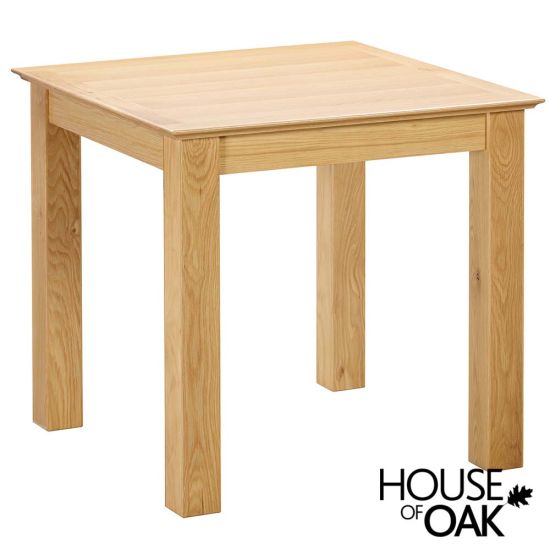 Somerset Oak 80cm Square Fixed Top Dining Table