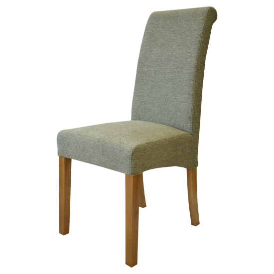 Sorrento Fabric Dining Chair in Pastel Green
