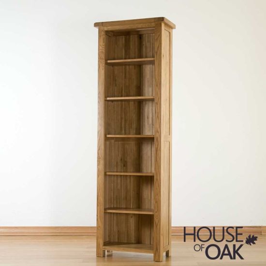Balmoral Oak Tall Narrow Bookcase