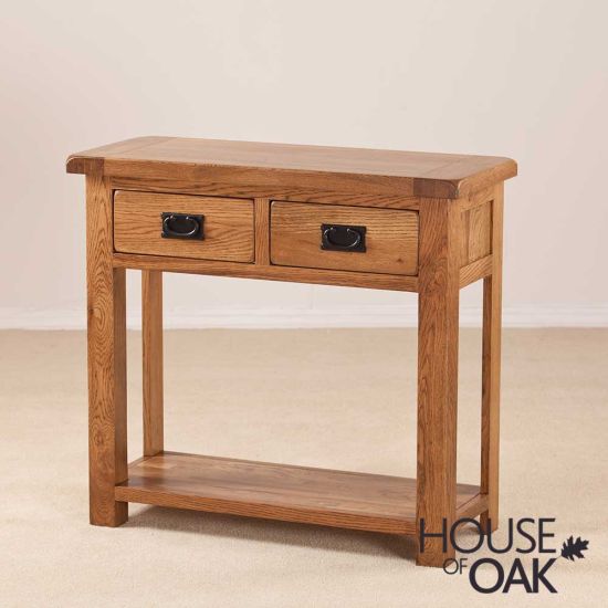 Balmoral Oak 2 Drawer Hall Table