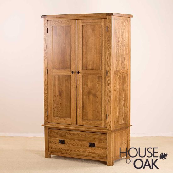 Balmoral Oak Double 1 Drawer Wardrobe