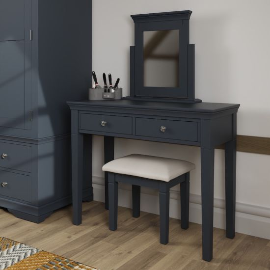 Chantilly Midnight Grey Dressing Table 