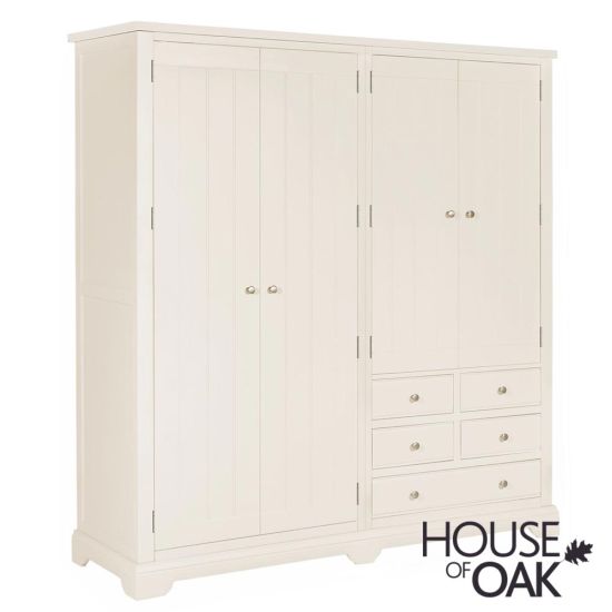 Symphony White 4 Door Wardrobe