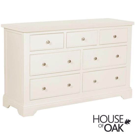 Symphony White 3 Over 4 Chest of Drawers