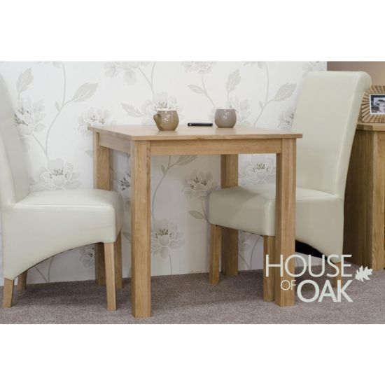 Opus Oak 77cm x 77cm Solid Oak Table
