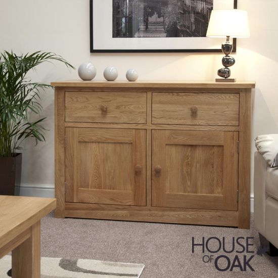 Torino Solid Oak Medium Sideboard