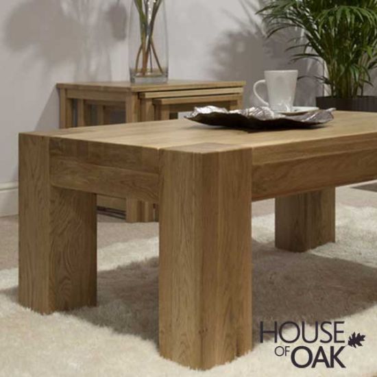 Pandora Solid Oak 4FT x 2FT Coffee Table