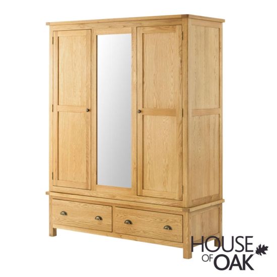 Portman Triple Wardrobe in Oak