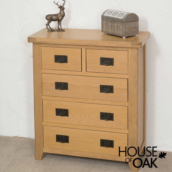 Tuscany Oak 2 Over 3 Chest of Drawers