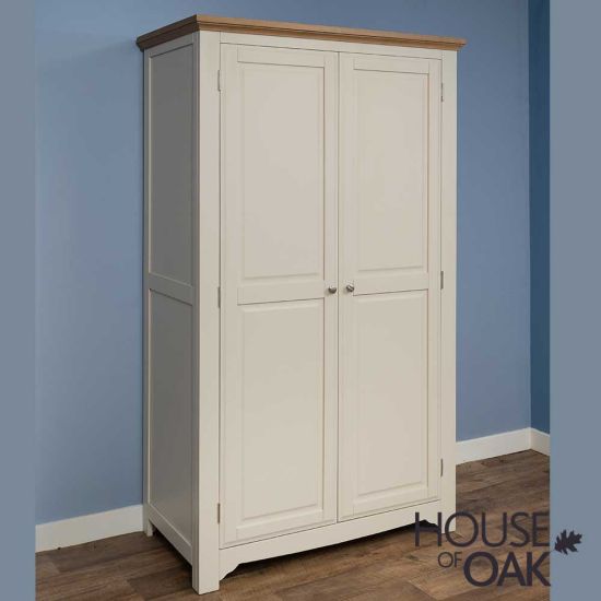 Lily Painted In Ivory 2 Door Wardrobe