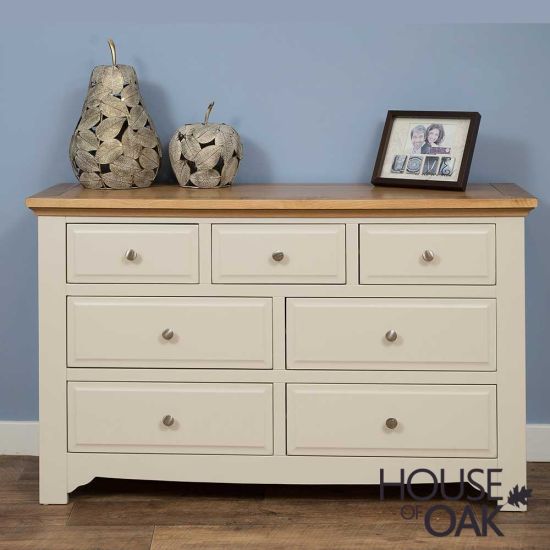 Lily Painted in Ivory 3 Over 4 Chest of Drawers