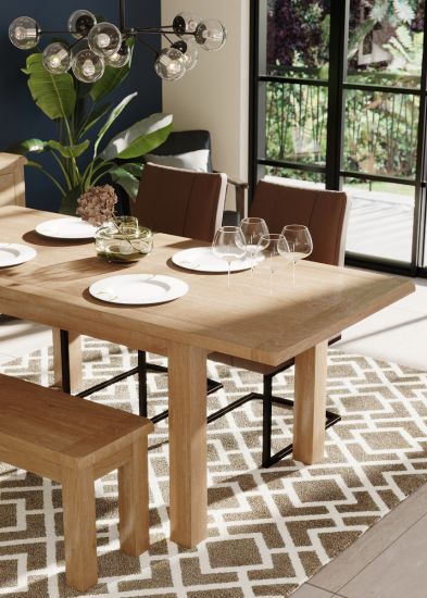 Buttermere Oak 132cm Extending Dining Table