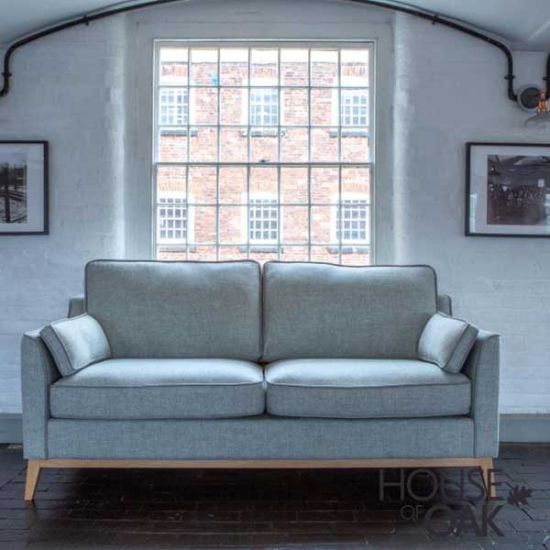 Morpeth 3 Seater Sofa in Sterling Cragg Harris Tweed 
