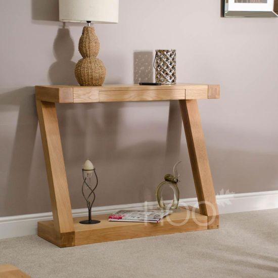 Z Oak Hall Table