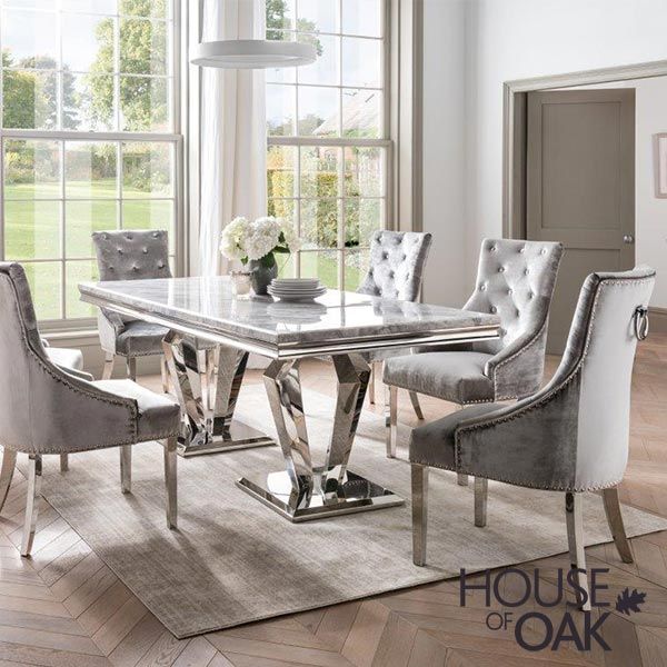 Arturo Grey 160cm Dining Table House, White And Grey Dining Table Chairs