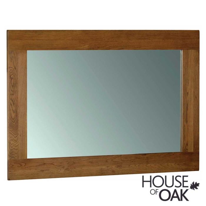 Farmhouse Oak Large Wall Mirror 130cm X, Oak Framed Mirror The Range