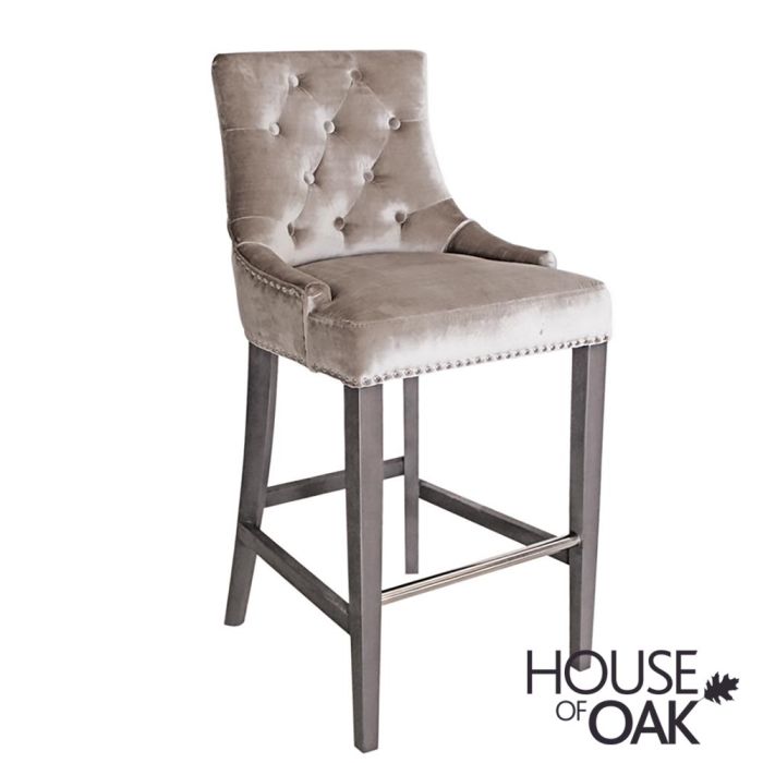 Belvedere Bar Stool Pewter House Of Oak, House Of Stools And Bars