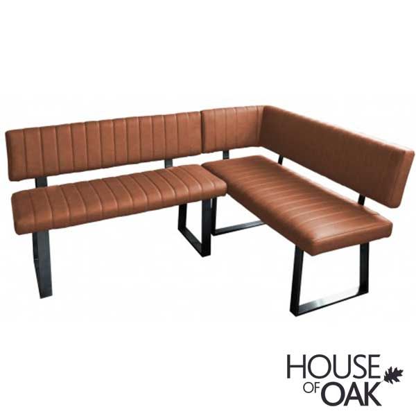 Tan corner sale dining bench