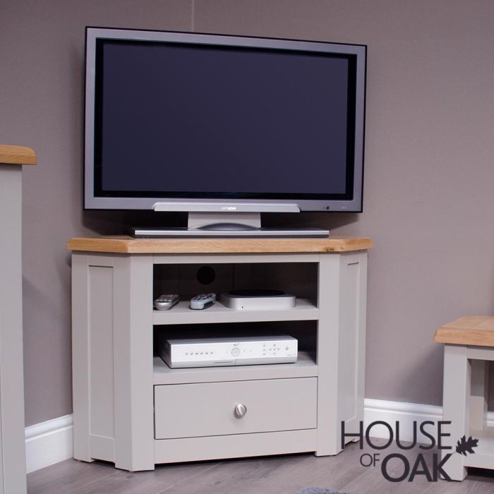 Grey shop media cabinet
