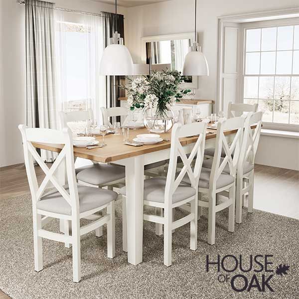 Paine Gillic Arise celestial Florence Oak 1.6m Butterfly Extending Table - White Painted Furniture by House Of Oak | House of Oak Paine Gillic Arise celestial Florence Oak 1.6m Butterfly Extending Table - White Painted Furniture by House Of Oak | House of Oak