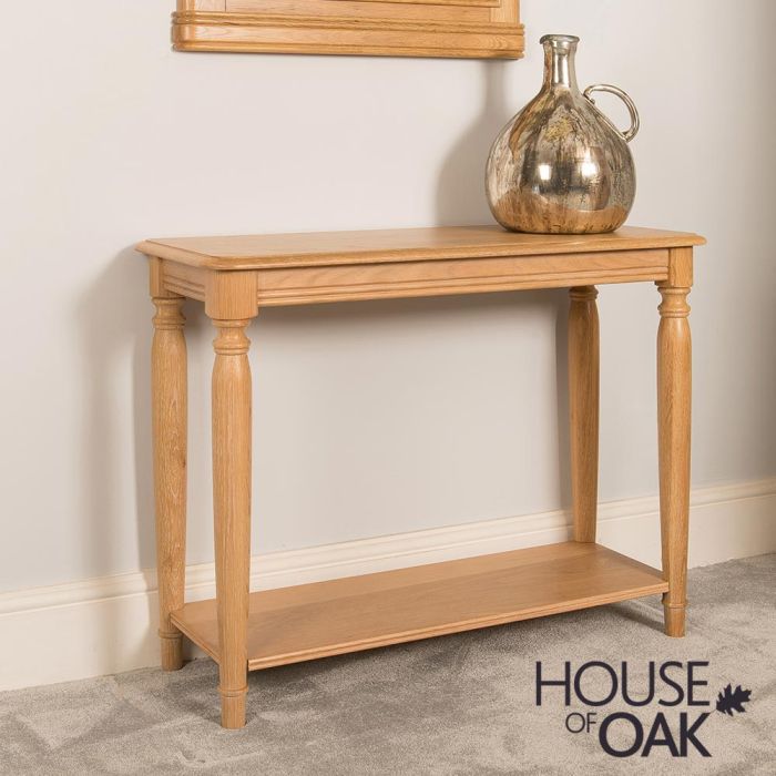 Lyon Oak Console Table House Of, Console Tables Less Than 100cm Wide