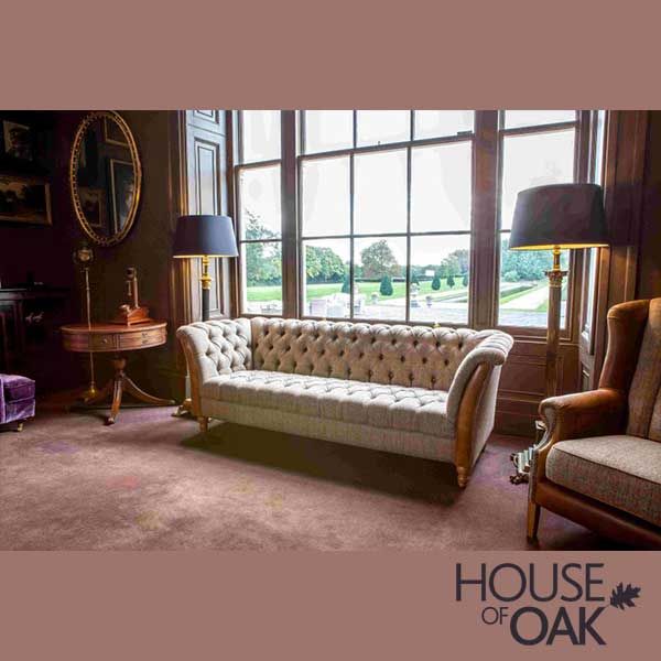 Milford 3 Seater Sofa in Hunting Lodge Harris Tweed House of Oak