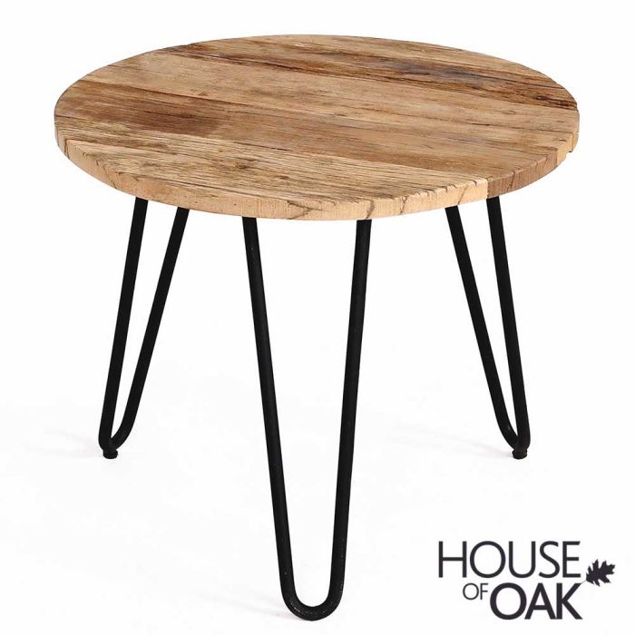 Cosgrove Medium Reclaimed Wood And, Reclaimed Timber Side Table