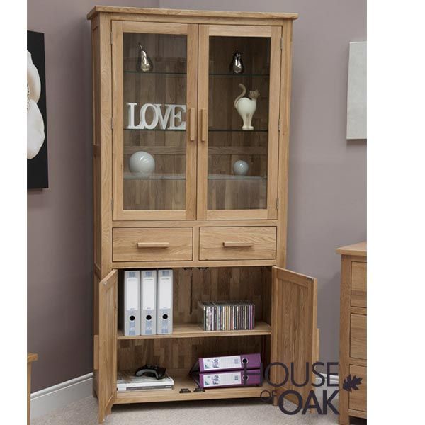 Opus oak clearance display cabinet