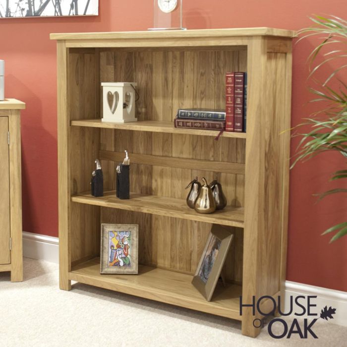 Opus Solid Oak Small Bookcase House, Tall Narrow Bookcase 30cm Deep